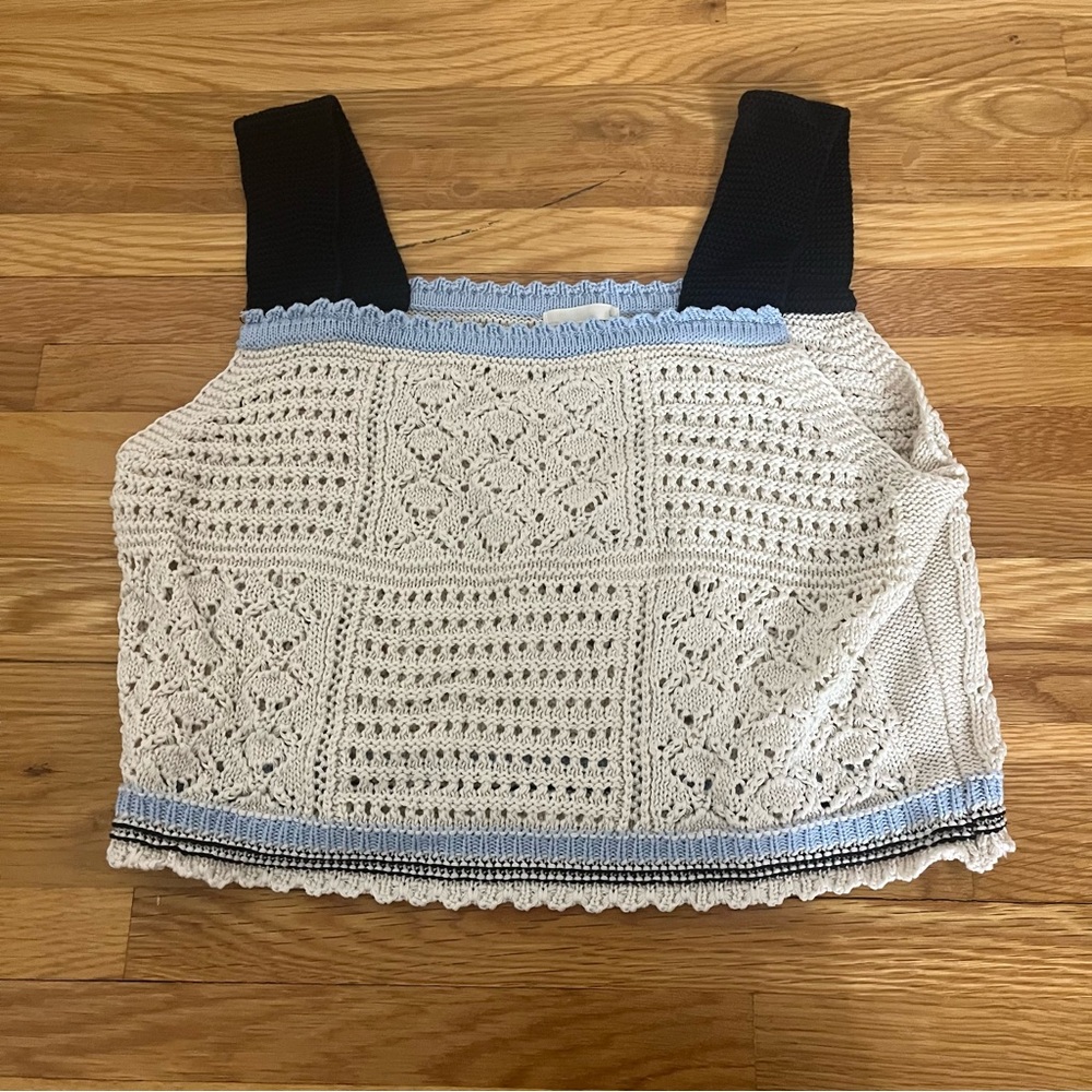 Vintage Crochet Knit Top
